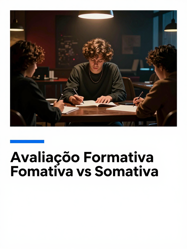 Avaliação Formativa vs Somativa