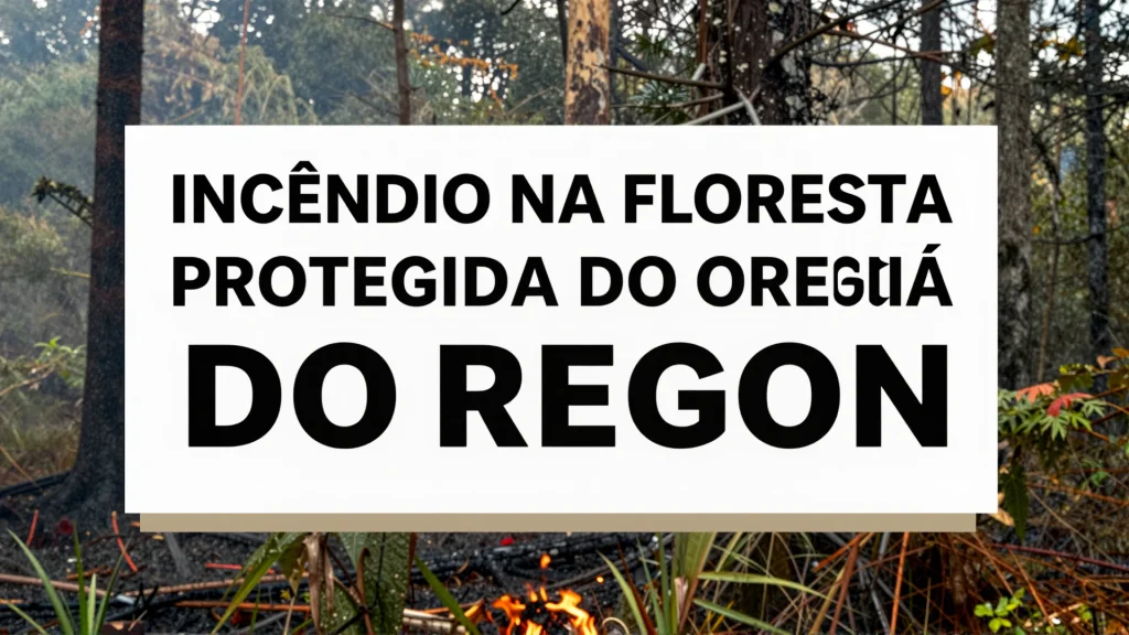 Incndio na Floresta Protegida do Oregon O Que Est Por Trs de um Incndio que Ques