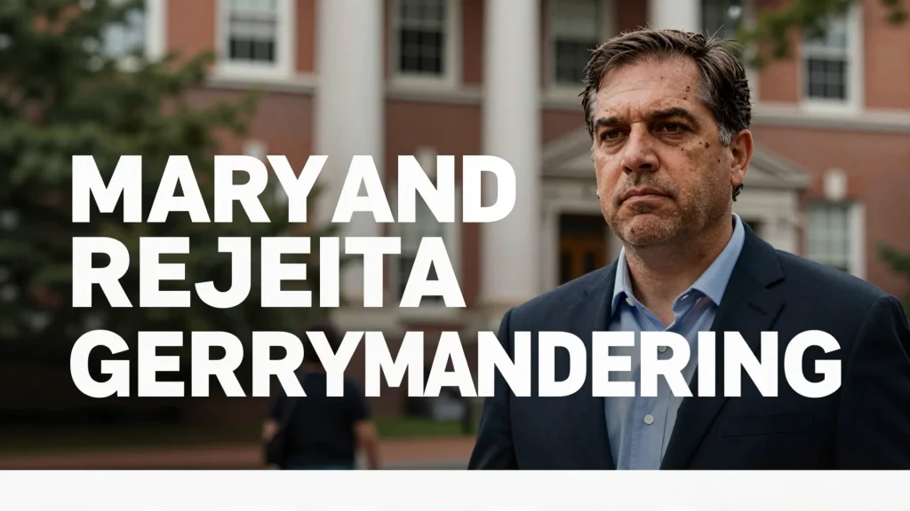 Maryland rejeita gerrymandering democratas um novo marco para a poltica eleitora