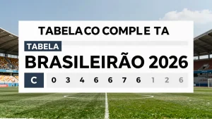 Tabela completa Brasileiro 2026 projees de posies pontos e prmios