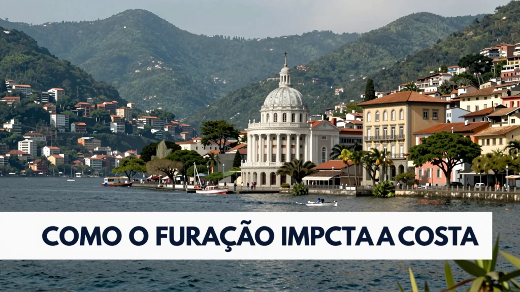 Como o Furaco impacta a costa e quais cidades esto em alerta