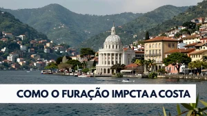 Como o Furaco impacta a costa e quais cidades esto em alerta