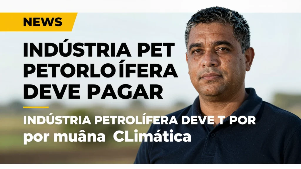 Indstria petrolfera deve pagar por mudana climtica diz relatrio que chega ao Con